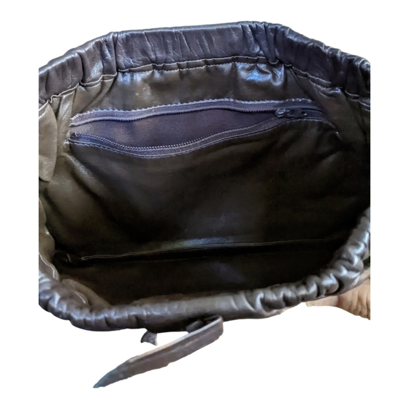 Anne Klein vintage brown leather small crossbody purse - Picture 2 of 4